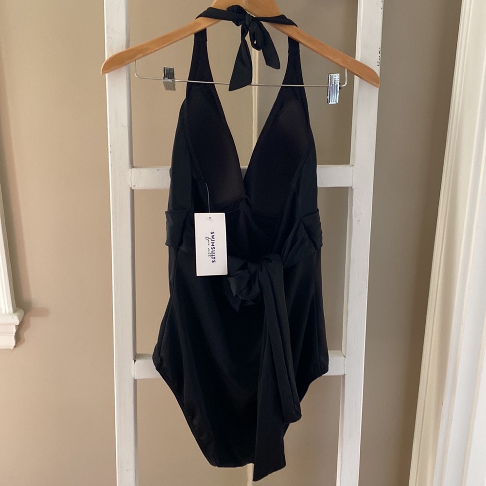 NWT Swimsuits for All Halter One Piece - 14
